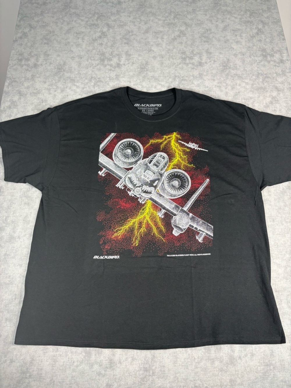 Blackbird A-10 Thunderbolt Graphic Tee 3XL USA Double Sided 2020